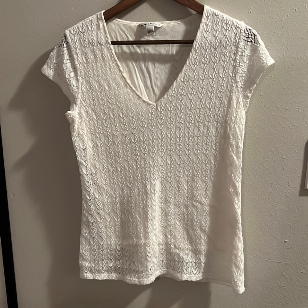White Banana Republic Top Large
